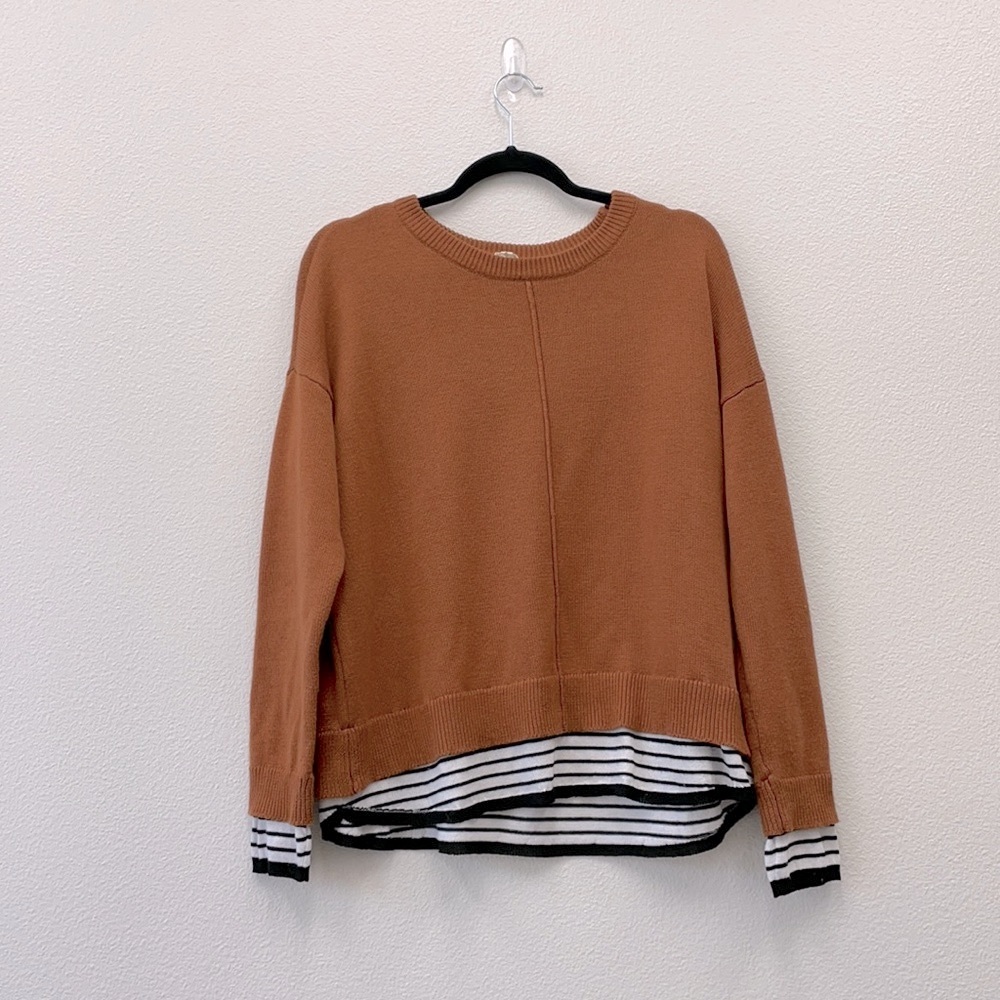 Women’s Orange and Black Sweater
